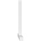 Ekena Millwork Portland Architectural Grade PVC Gable Bracket, 96"W x 48"H x 4"D x 4"F, 12/12 Pitch GBP096X48X0404POR00 - alternate 3